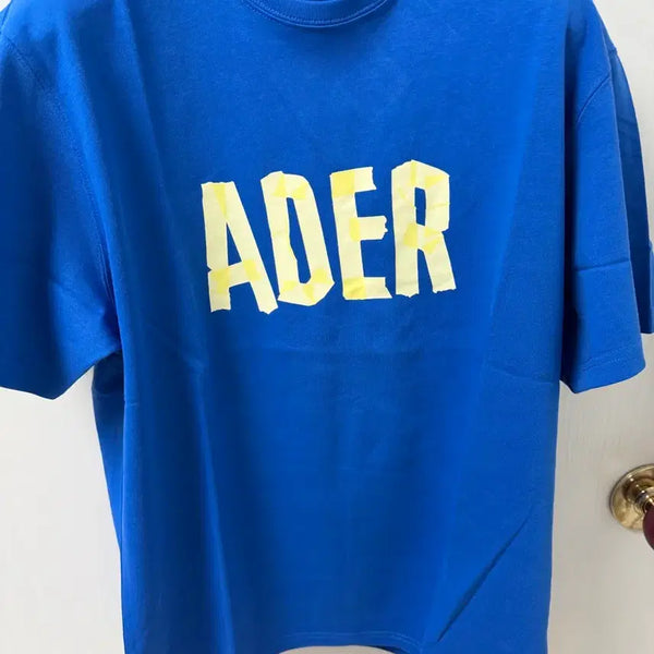 [BUNJANG] Ader Error Blue Oversized T-Shirt M (New, Unsealed) / 아더에러 블루 반팔 티셔츠 오버핏 M 미개봉새상품