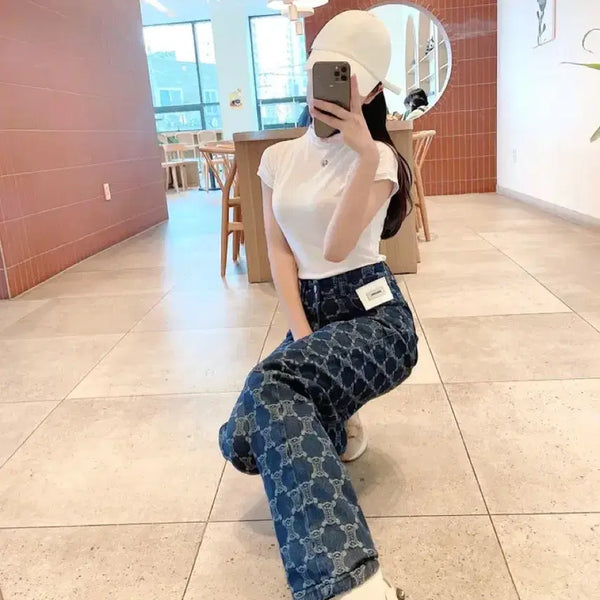 [BUNJANG] Imported Dark Wash Denim Jeans / 수입의류 셀 진청 청바지 데님