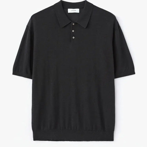 [BUNJANG] Lemond Linen Collar Half Knit / 르마드 린넨 카라 하프 니트