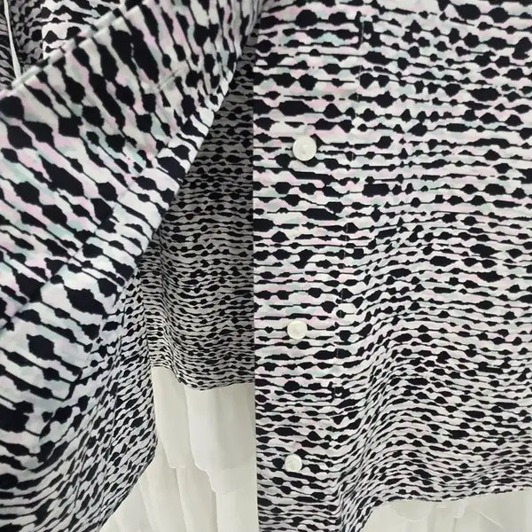 [BUNJANG] COS Pattern Shirt Black/White / cos패턴 셔츠 블랙/화이트 여성용