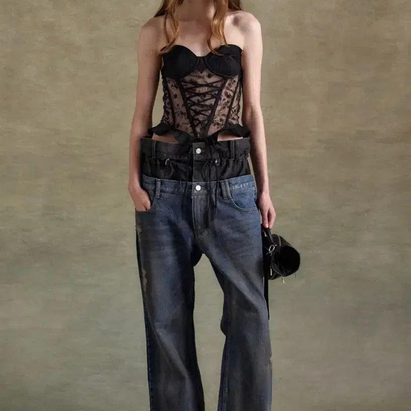 [BUNJANG] Andersson Bell Double Waist Denim / 앤더슨벨 더블웨이스트 데님