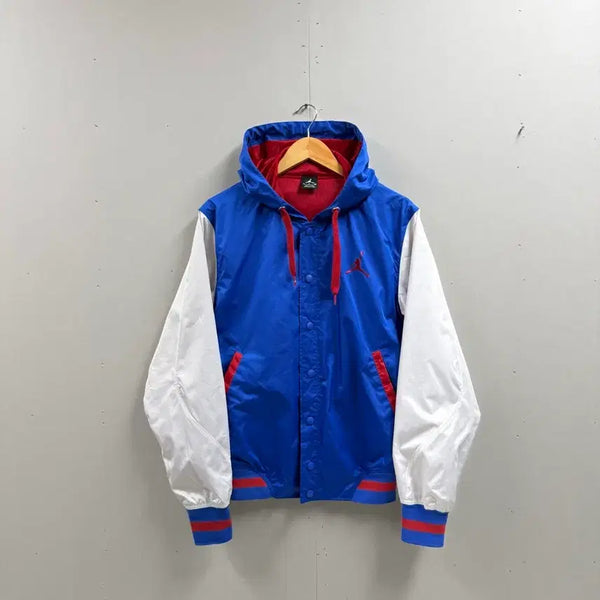 [BUNJANG] Jordan Hooded Button Varsity Jacket Men's Size S / 남성 S / 조던 후드 버튼  바시티 자켓