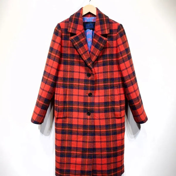 [BUNJANG] Lucky Chouette Wool Check Coat / 럭키슈에뜨(LUCKYCHOUETTE)울 체크 코트