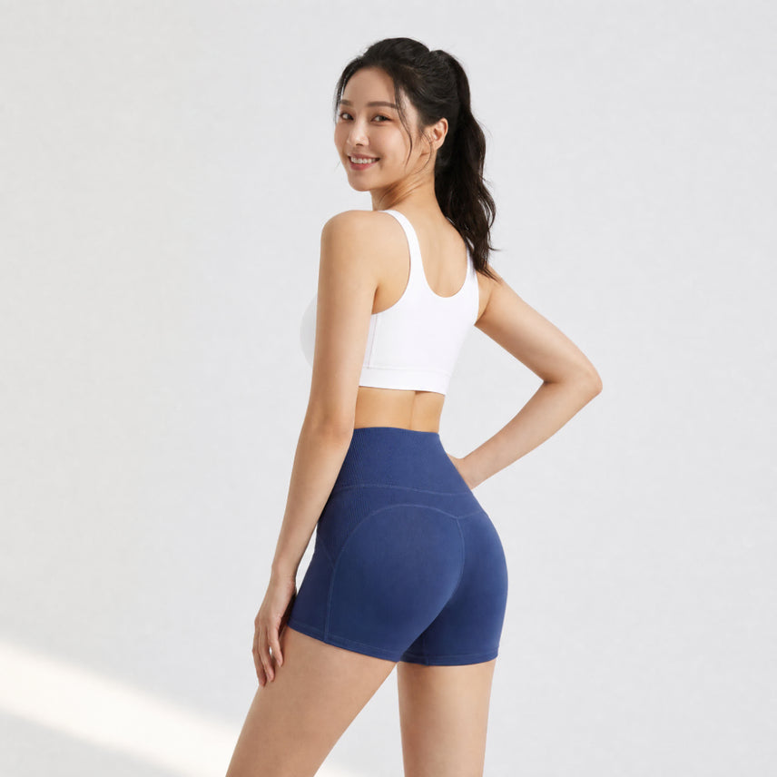 [BUNJANG] High-Waisted 3/4 Length Leggings for Pilates, Yoga, and Running / 새상품] 3부 숏 레깅스 하이웨스트 필라테스 요가 런닝 운동복