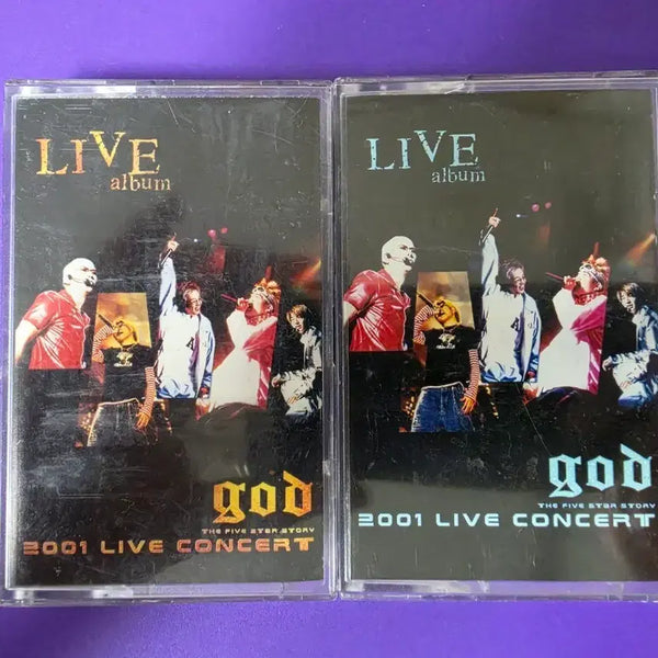 [BUNJANG] god 2001 Live 2nd Album Cassette Tape (Unsealed) / [개봉/카세트 테이프] 지오디 god 2001 라이브 2 tape