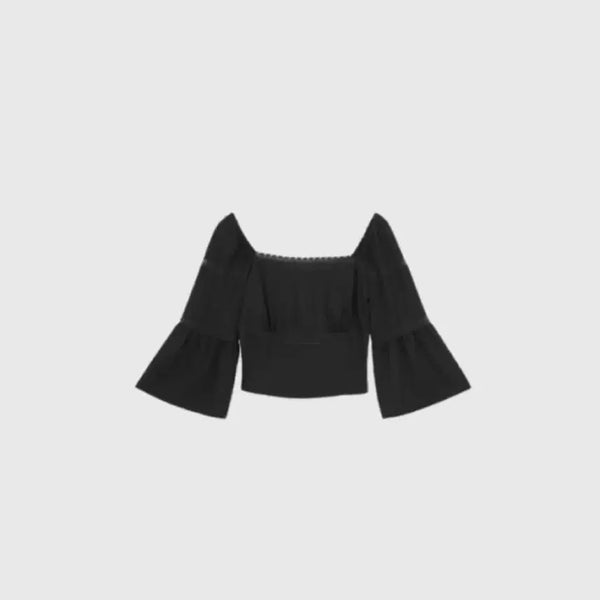 [BUNJANG] Ownt Giselle Blouse Black S / 택달린 새상품) 온트 ownt 지젤 블라우스 블랙 S