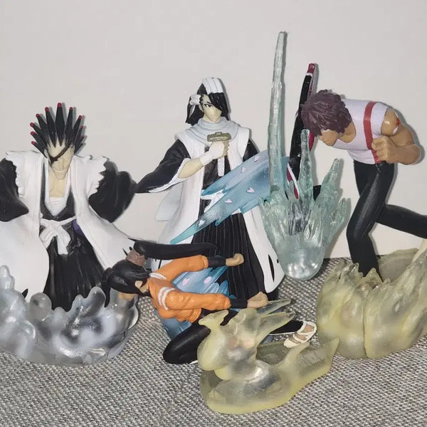 [BUNJANG] Bandai Bleach Mini Figure 4-Piece Bundle Set / 반다이 블리치 미니 피규어 4종 일괄 차도,뱌쿠야,요루이치,켄파치