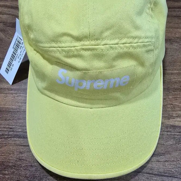 [BUNJANG] Supreme Washed Chino Twill Camp Cap Light Yellow 21SS / [새상품]슈프림 워시드 치노 트윌 캠프캡 라이트 옐로우 21SS