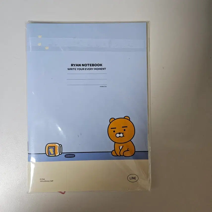 [BUNJANG] Kakao Friends Ryan Slim Notebook / 카카오프렌즈 라이언 얇은 노트