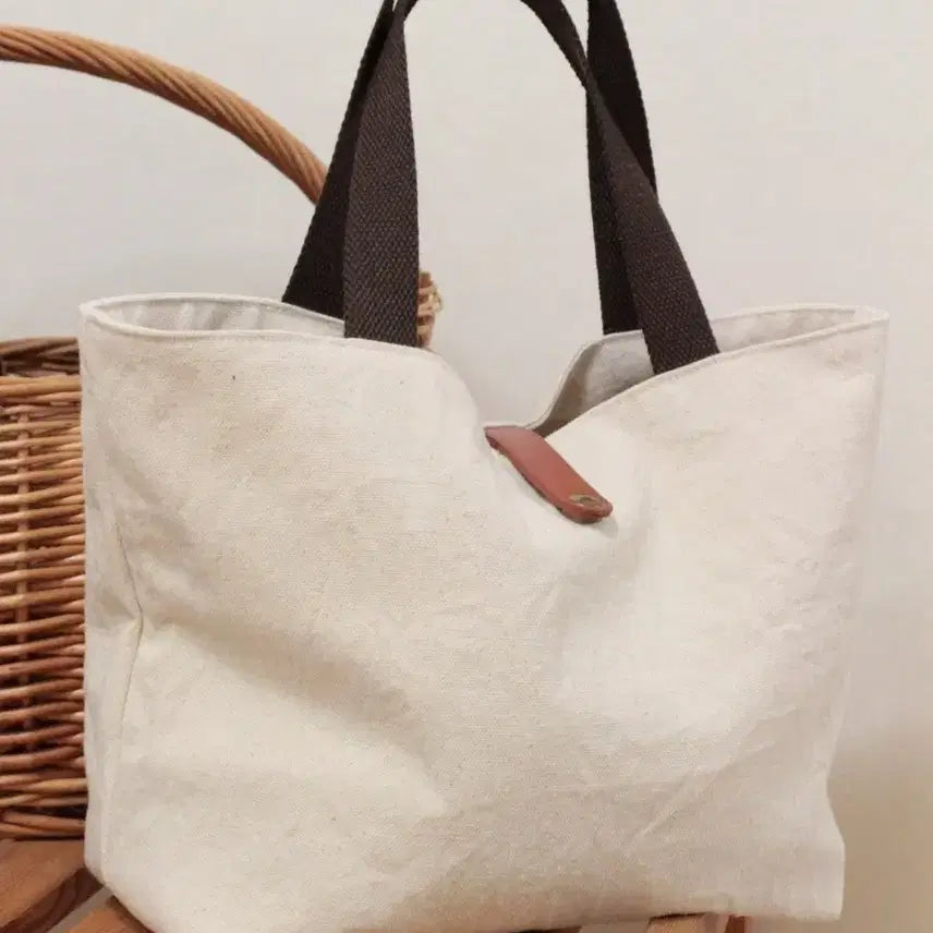 [BUNJANG] Handmade Cotton Mini Tote Bag / 핸드메이드 광목 미니백 도시락 가방