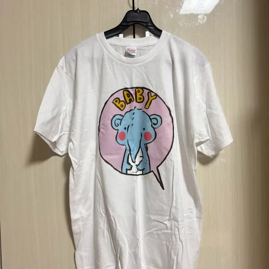 [BUNJANG] White Short Sleeve T-Shirt (L) / 새상품 화이트 반팔티