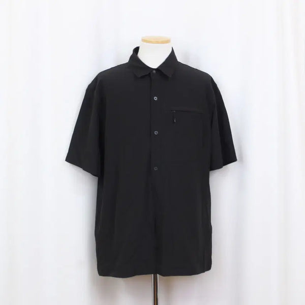 [BUNJANG] NEPA ISENBERG Men's Stretch Outdoor Short Sleeve Shirt Black 105 / [정품] 네파 이젠버그 남성 아웃도어 스판 반팔 셔츠 (105) 상상샵