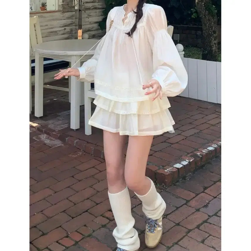 [BUNJANG] WearWeather Muhly Two-Piece Set Lemon Cream / 웨어웨더 muhly two-piece 뮬리 투피스