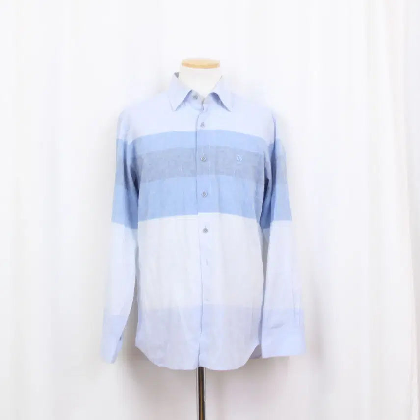 [BUNJANG] DAKS Men's Cotton Linen Blend Shirt (Size 100) / [정품] 닥스 남성 코튼 린넨 마 혼방 셔츠 남방 (100) 상상샵