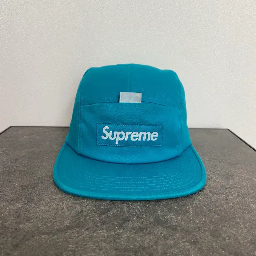 [BUNJANG] Supreme Washed Teal Blue Box Logo Camp Cap / (OS) 슈프림 박스로고 캠프캡 모자 워시드 틸 블루