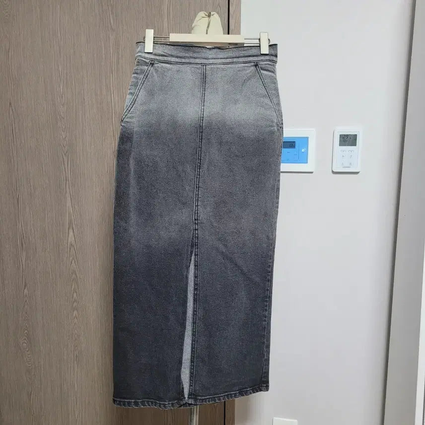 [BUNJANG] InstantFunk Black Denim Long Skirt (M) / 인스턴트펑크 블랙 데님 롱 스커트 M사이즈