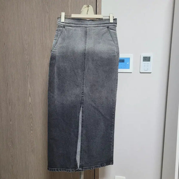 [BUNJANG] InstantFunk Black Denim Long Skirt (M) / 인스턴트펑크 블랙 데님 롱 스커트 M사이즈