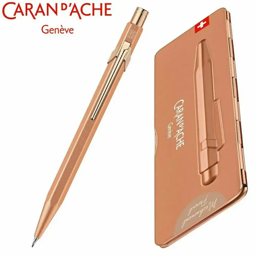 [BUNJANG] Caran d'Ache 844 Premium Rose Gold Mechanical Pencil / 까렌다쉬 844 프리미엄 로즈골드 샤프