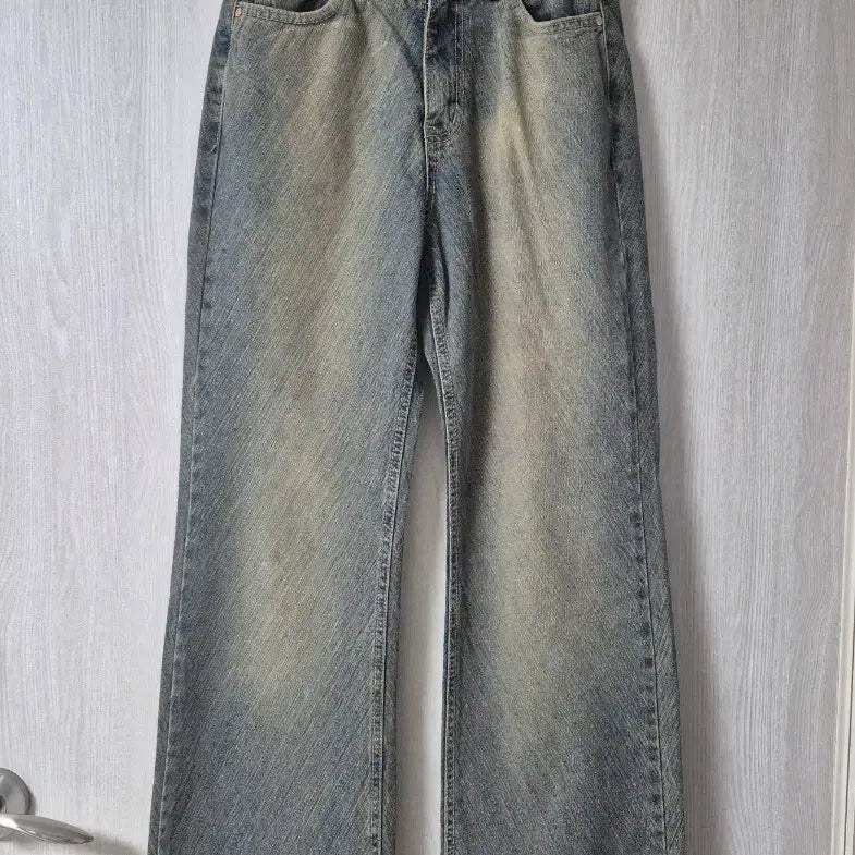 [BUNJANG] Wonyancheaser Vintage Wash Wide Denim Pants / 원원체이서 빈티지 워싱 와이드 데님 팬츠