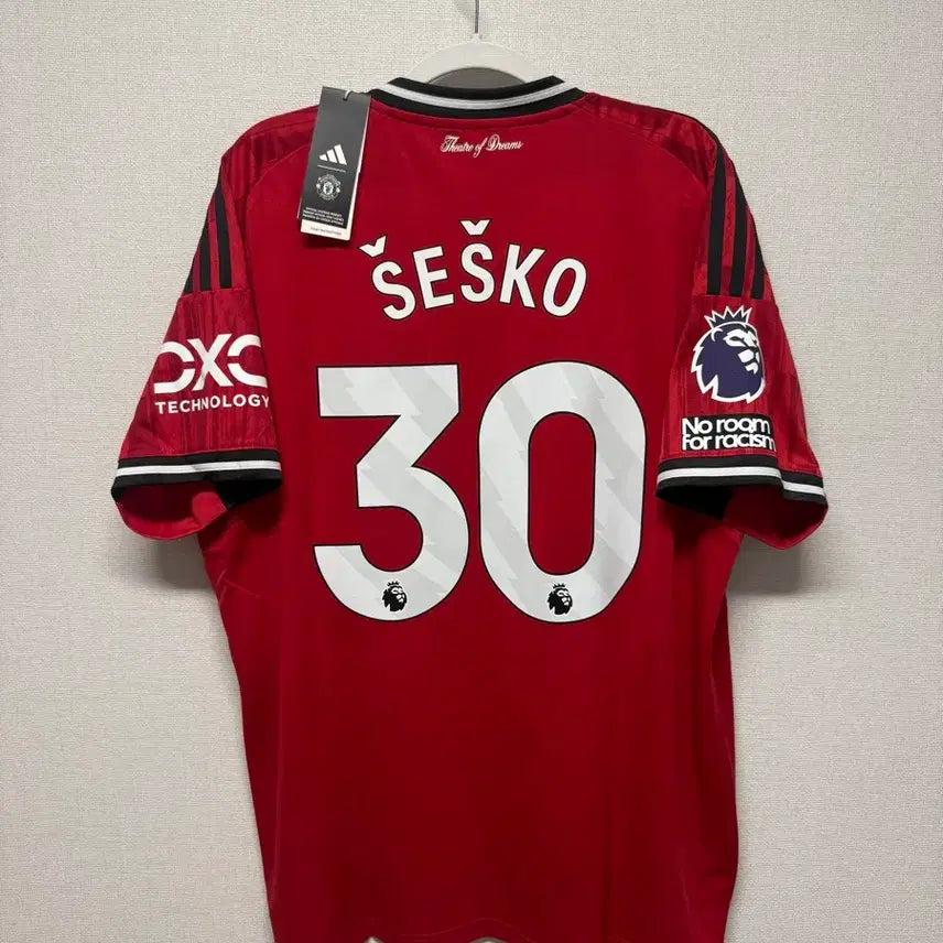 [BUNJANG] Manchester United 25-26 Home No. 30 Antony Authentic Jersey / (새상품) 25-26 맨유 홈 No.30 세슈코 정품 유니폼