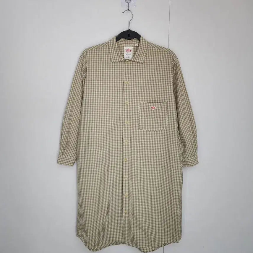 [BUNJANG] DANTON Check Shirt Long Dress / [DANTON 단톤] 100 77 여 체크원피스 셔츠원피스 롱원피스
