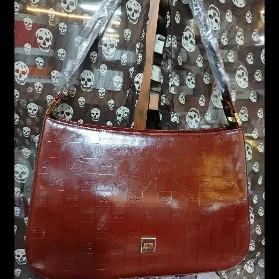 [BUNJANG] Balenciaga Burgundy Leather Shoulder Tote Bag / (S급 미사용급)발렌시아가 버건디 숄더 토트백