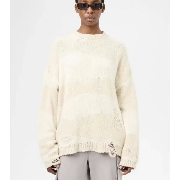 [BUNJANG] Our Legacy Distressed Knit Sweater Size 34 / 아워레가시 디스트레스 니트 34사이즈