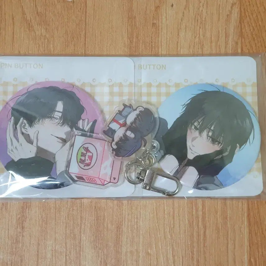 [BUNJANG] How to Live Quietly Hunter Acrylic Keyring & Can Badge Set / 헌터는 조용히 살고 싶다헌조살 아크릴 키링&캔배지SET 웹툰 굿즈 미개봉
