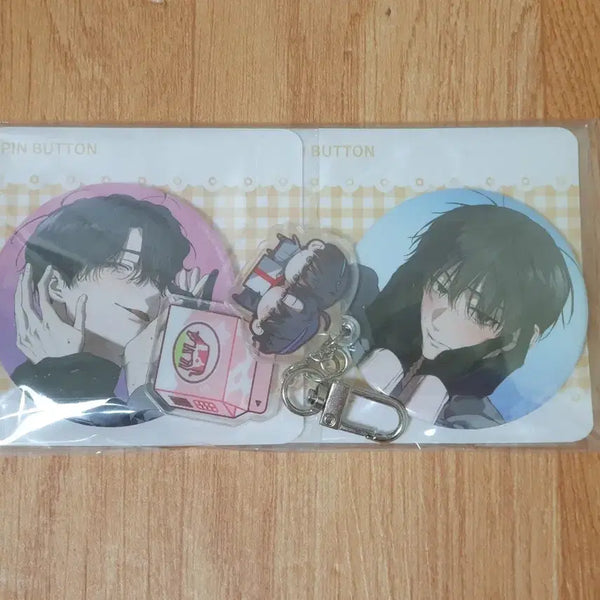 [BUNJANG] How to Live Quietly Hunter Acrylic Keyring & Can Badge Set / 헌터는 조용히 살고 싶다헌조살 아크릴 키링&캔배지SET 웹툰 굿즈 미개봉