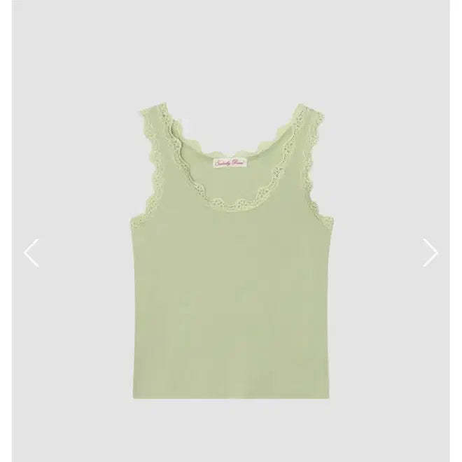 [BUNJANG] Soding Bread Nuel Pale Green Sleeveless Top / 쏘딩키브레드 Nuel Pale Green Sleeveless 슬리브리스