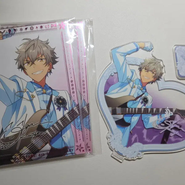 [BUNJANG] Ensemble Stars! Koga Ogami White Suit Heart Acrylic Portrait Film / 앙스타 오오가미 코가 백정장 하트 아크릴 포트레이트 필름o