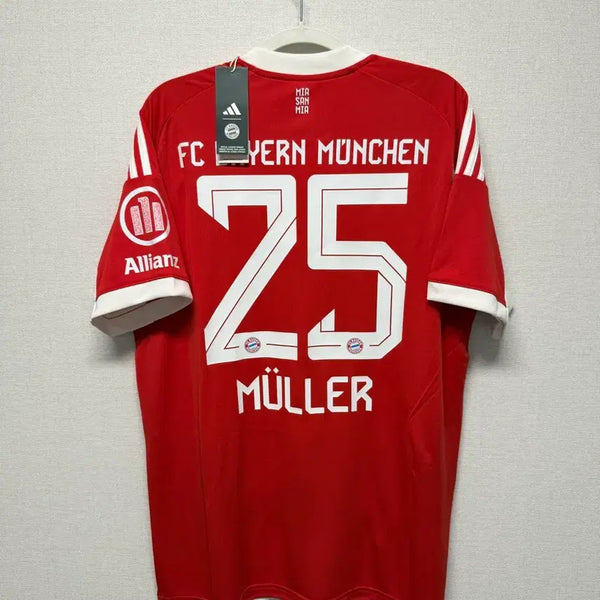 [BUNJANG] Bayern Munich 2025-26 Home Short Sleeve Jersey #25 Müller Authentic / (새상품) 25-26 바이에른 뮌헨 홈 반팔 No.25 뮐러 정품 유니폼