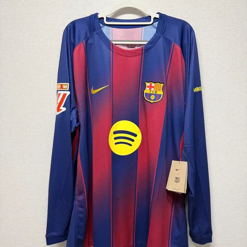 [BUNJANG] 2025-26 FC Barcelona Home Long Sleeve #10 Yamal Authentic Jersey / (새상품) 25-26 바르셀로나 홈 긴팔 No.10 야말 정품 유니폼