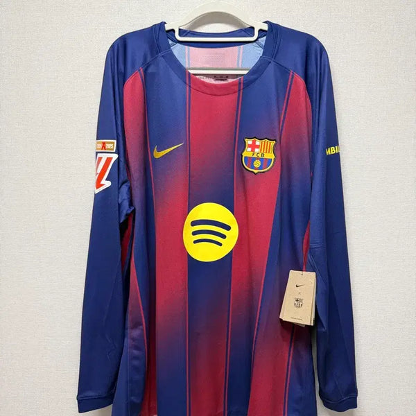 [BUNJANG] 2025-26 FC Barcelona Home Long Sleeve #10 Yamal Authentic Jersey / (새상품) 25-26 바르셀로나 홈 긴팔 No.10 야말 정품 유니폼