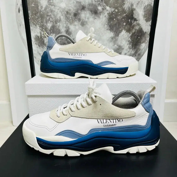 [BUNJANG] Valentino Garavani Blue Sneakers Size 41 / 정품 41) 발렌티노 검보이 블루 스니커즈 265~270
