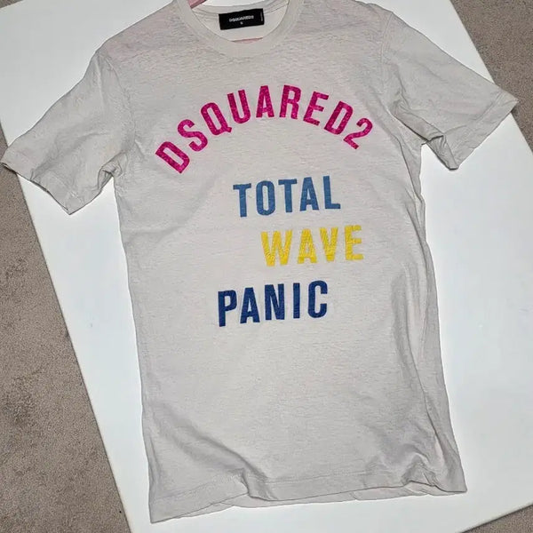 [BUNJANG] DSQUARED2 White Logo T-Shirt Size S / 정품 디스퀘어드2 화이트 로고 반팔티 S