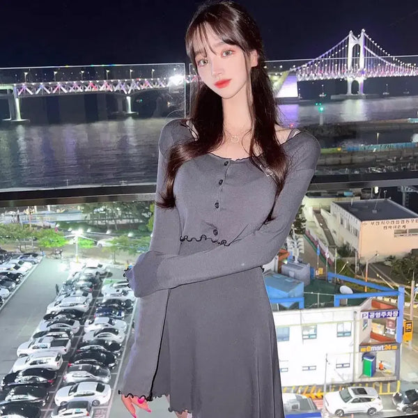 [BUNJANG] Mayyun Sleeveless Dress Cardigan Set / 메이윤 나시원피스 가디건 세트