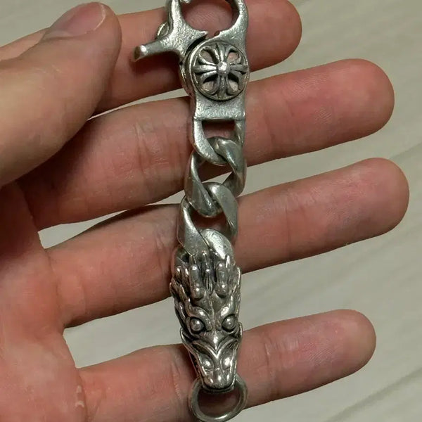 [BUNJANG] Chrome Hearts Style Sterling Silver 925 Dragon Keychain / 크롬하츠st 실버 925 드래곤 키링