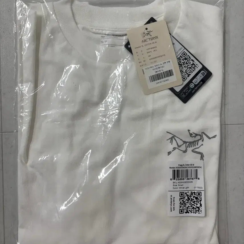 [BUNJANG] Arc'teryx Kragg T-Shirt / 아크테릭스 크래그 반팔티 화이트/블랙/그레이
