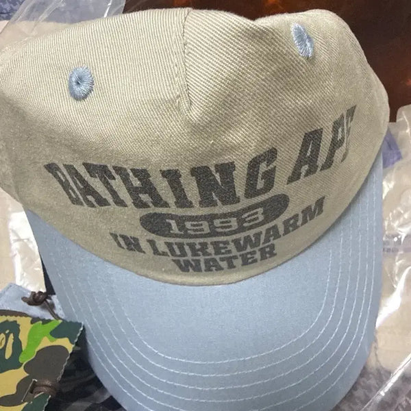 [BUNJANG] BAPE Ball Cap Khaki/Blue / 베이프 BAPE 볼캡 모자 카키/블루