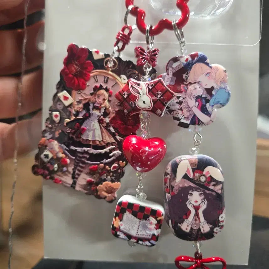 [BUNJANG] Alice in Wonderland Handmade Keyring / [핸드메이드] 이상한나라의앨리스 키링