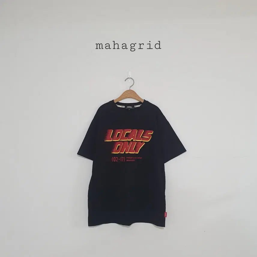 [BUNJANG] Mahagrid Big Logo Black T-Shirt (Size M) / 세일)No.26051903 마하그리드 빅로고 블랙 반팔티