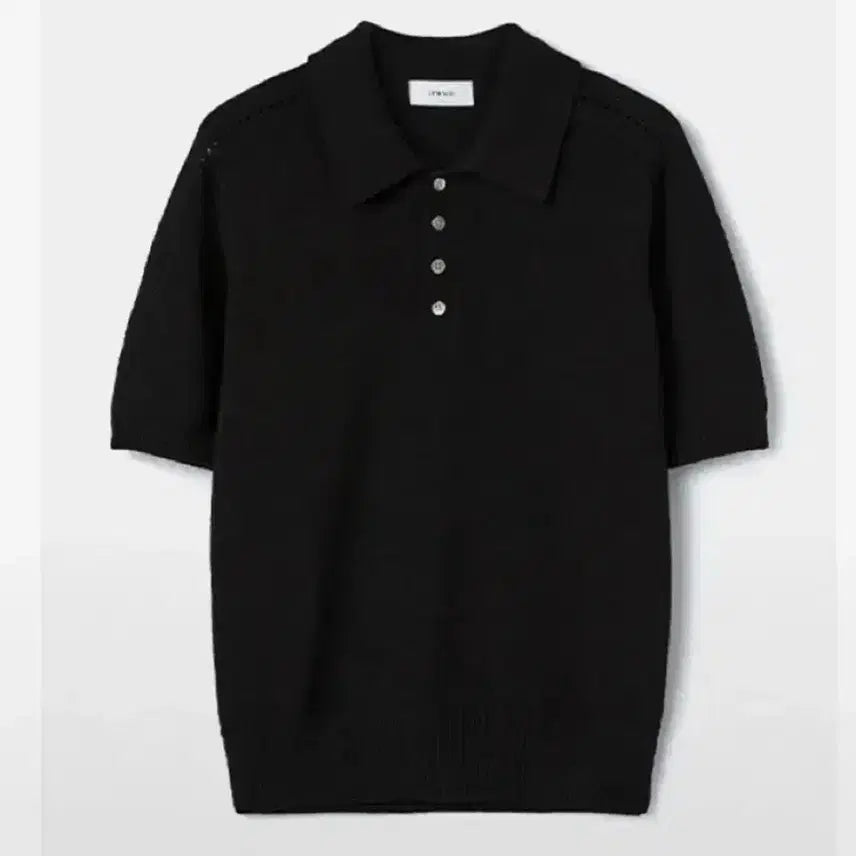 [BUNJANG] Lemaire Saddle Collar Half Knit Black Size 2 / 르마드 새들 카라 하프 니트