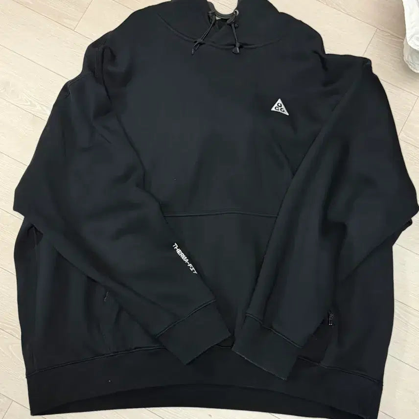 [BUNJANG] Nike ACG Therma-FIT Fleece Pullover Hoodie Black / 나이키 ACG 써마핏 플리스 풀오버 후드 블랙 - US/EU