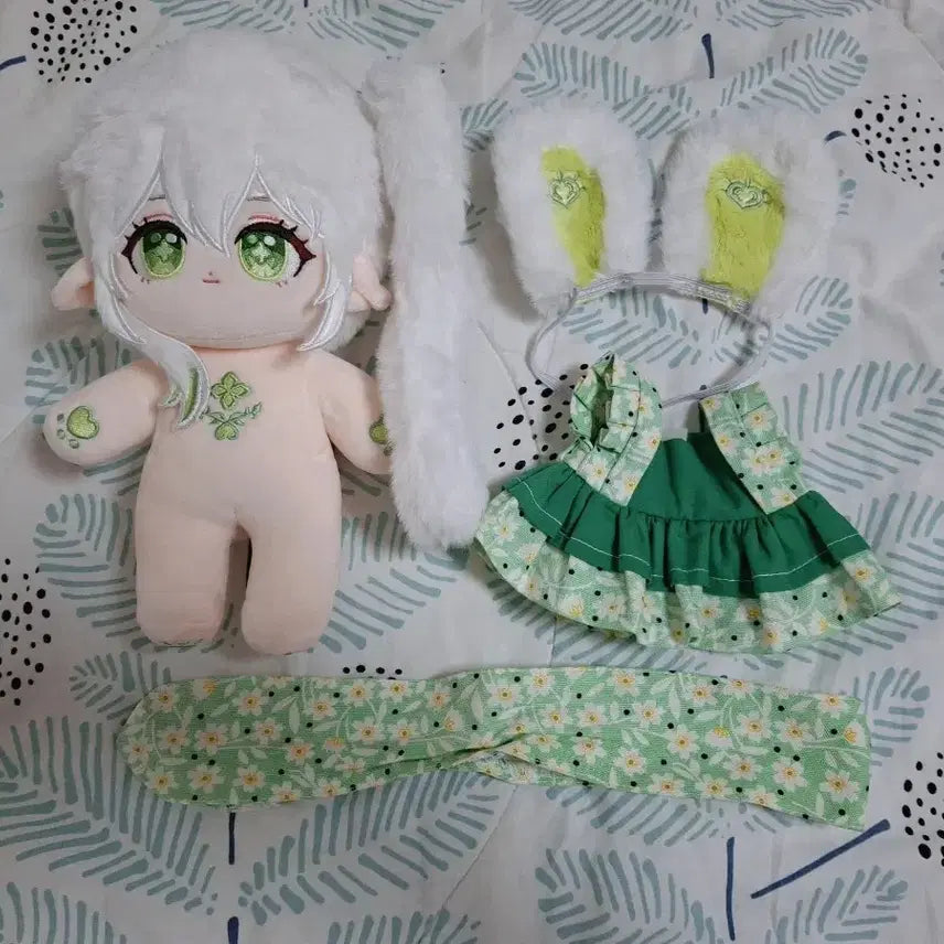 [BUNJANG] Genshin Impact Nahida Plush Doll & Outfit Set / 원신 솜히다 나히다 솜깅 인형옷 비공굿