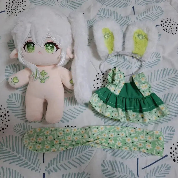 [BUNJANG] Genshin Impact Nahida Plush Doll & Outfit Set / 원신 솜히다 나히다 솜깅 인형옷 비공굿