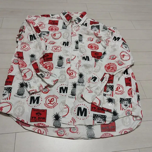 [BUNJANG] Captain Santa Oversized Pattern Shirt - M / Captain Santa 캡틴산타 오버핏 패턴 셔츠M