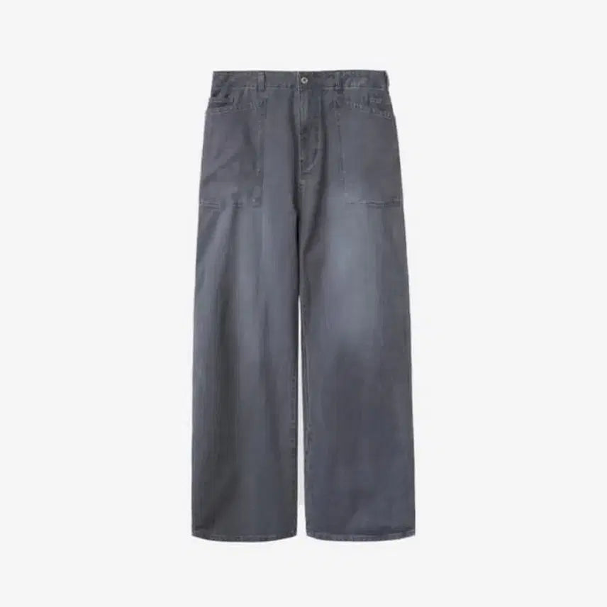 [BUNJANG] Polilter Cotton Fatigue Pants Washed Mid Gray / [3] 코튼 퍼티그 팬츠 - 워시드 미드 그레이