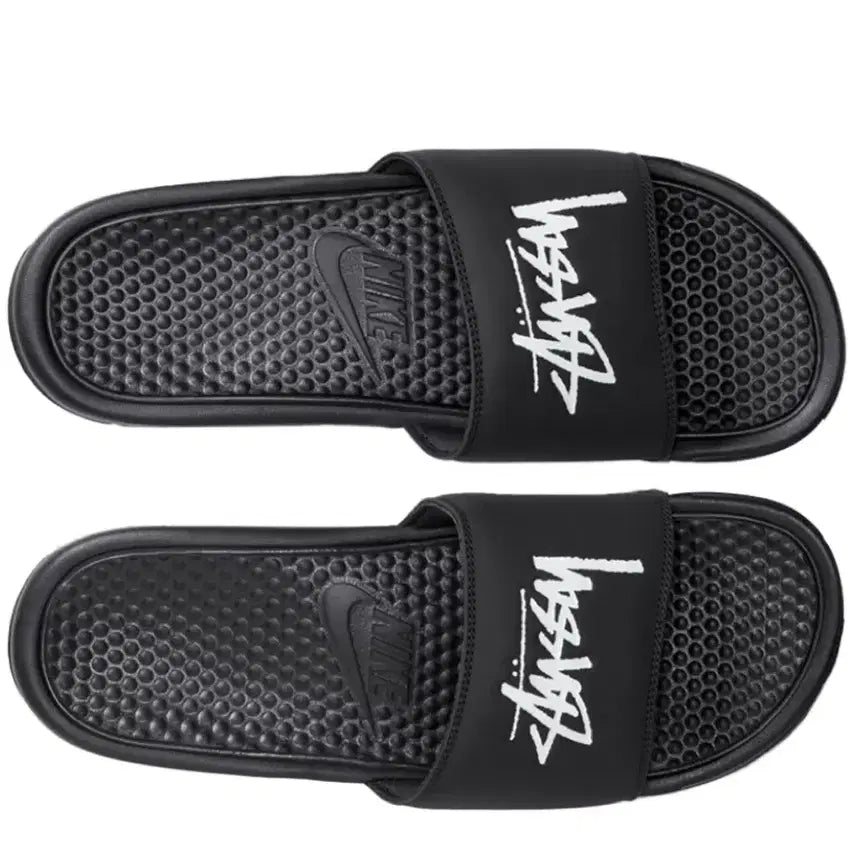 [BUNJANG] Nike Stussy Benassi Slides Black 290 / (290)나이키 스투시 베나시 슬리퍼 블랙 nike stussy
