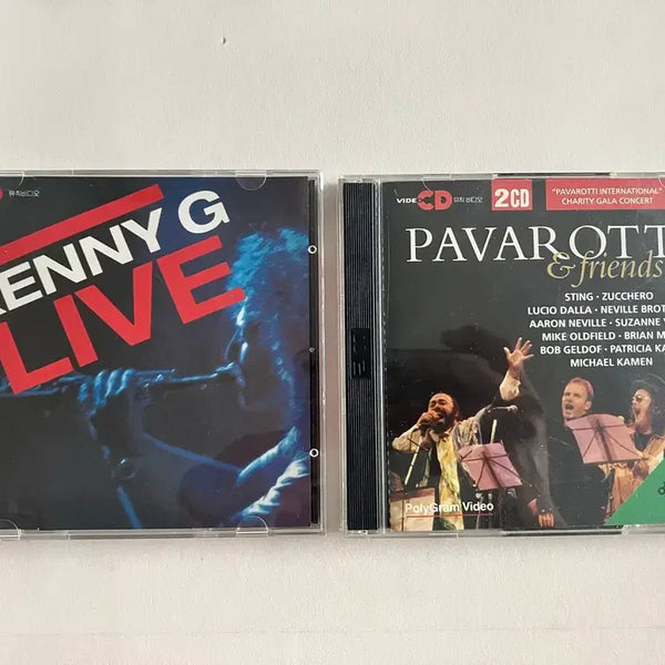 [BUNJANG] Kenny G & Luciano Pavarotti Live Performance VCD Bundle / 케니지 + 파바로티 라이브공연 vcd 두개 일괄판매